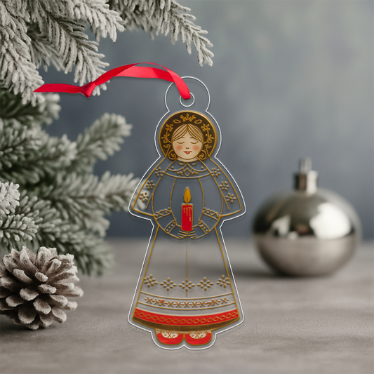 St. Lucia Ornament 2 Acrylic Ornament Christmas Gift