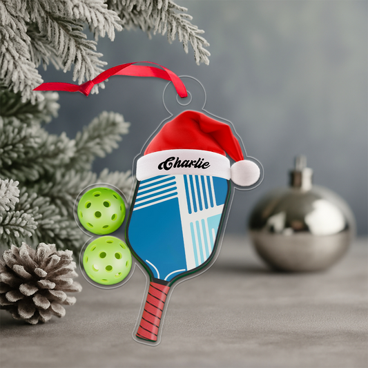 Pickleball Acrylic Ornament Christmas Gift