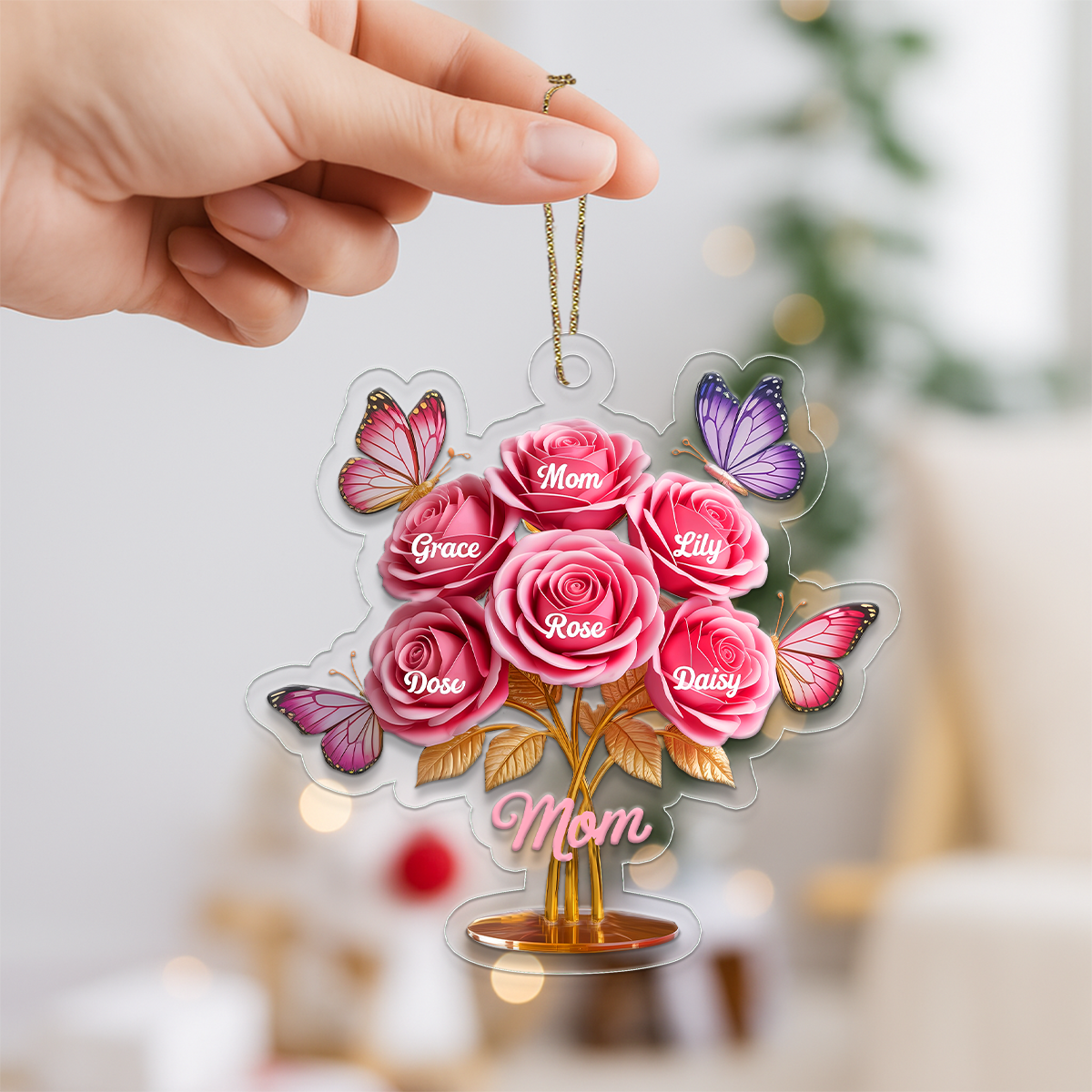 Personalized Butterfly Acrylic Ornament