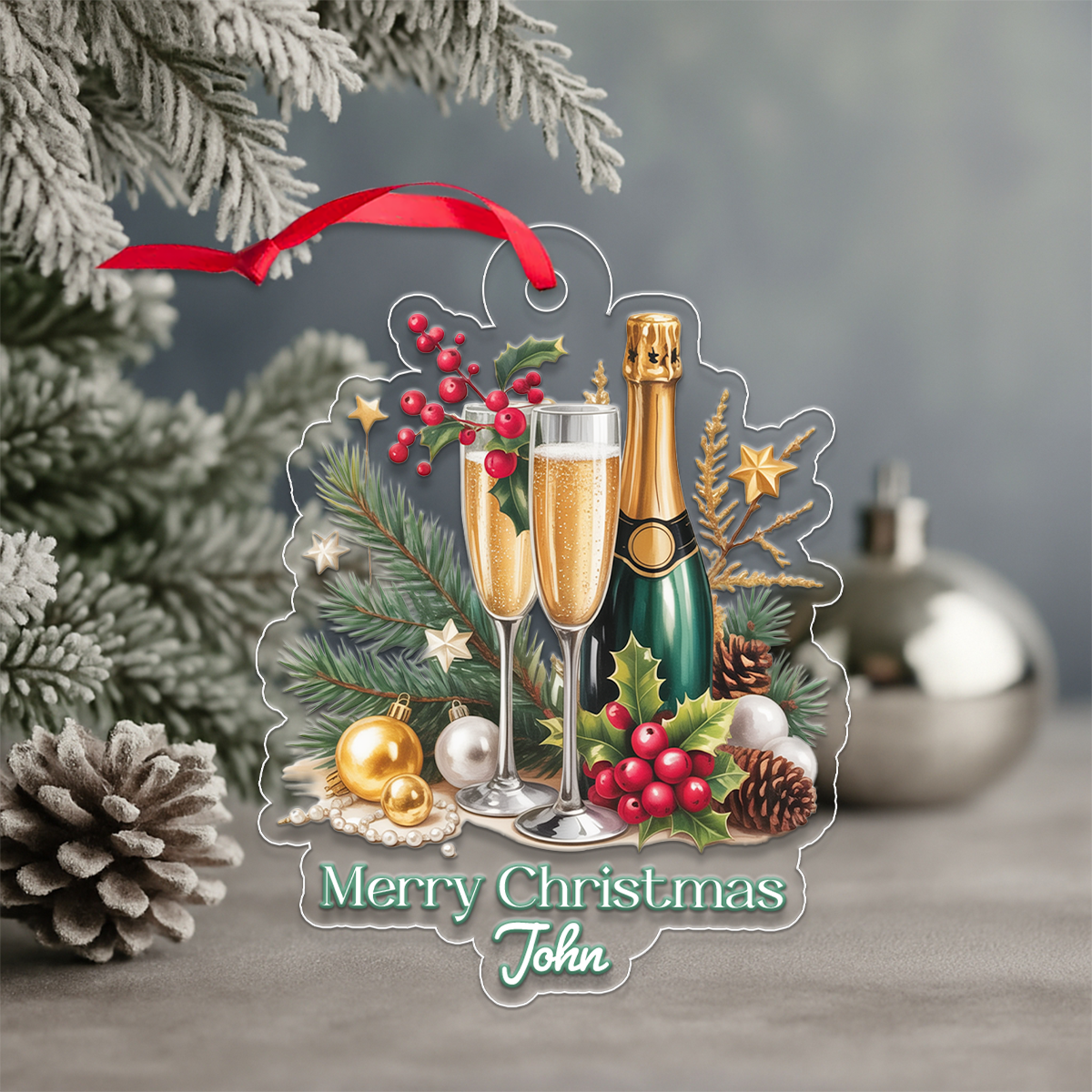 Custom Name Champagne Drink Lover