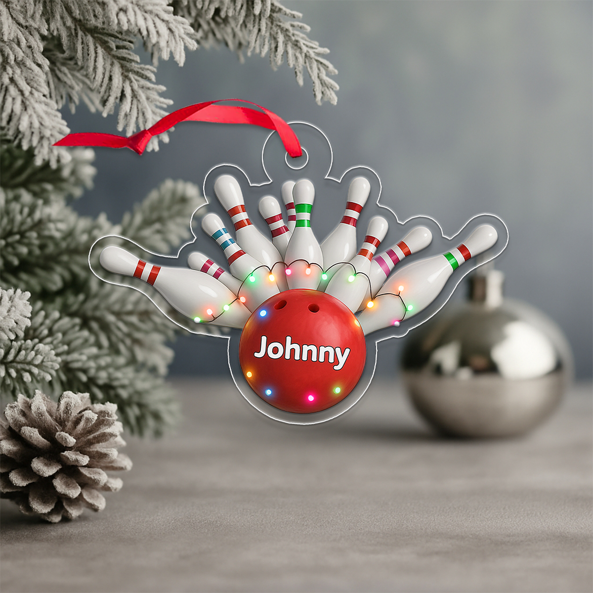 Custom Name Bowling Christmas