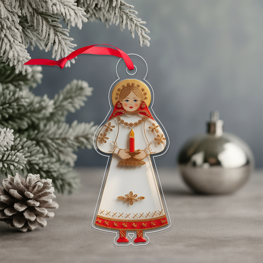 St. Lucia Ornament Acrylic Ornament Christmas Gift