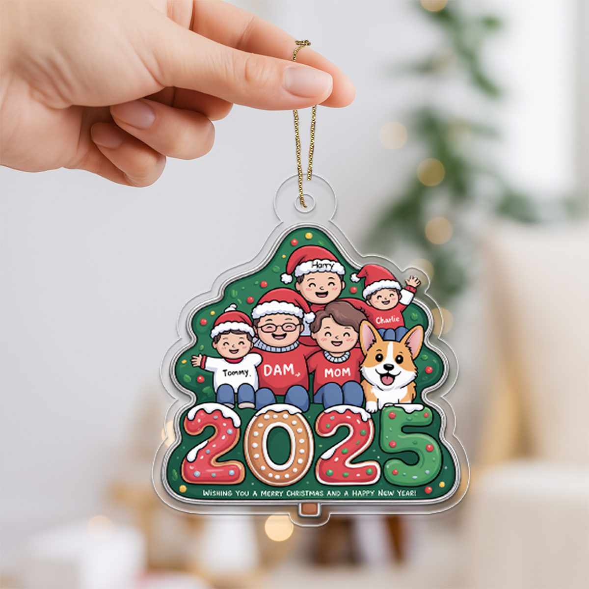 Making Memories Christmas Time - Family Personalized Custom Ornament