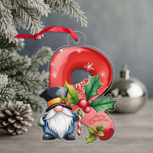 Ornament Christmas Initial Letter R Acrylic Acrylic Ornament Christmas Gift