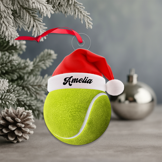 Personalized Tennis Acrylic Ornament Christmas Gift