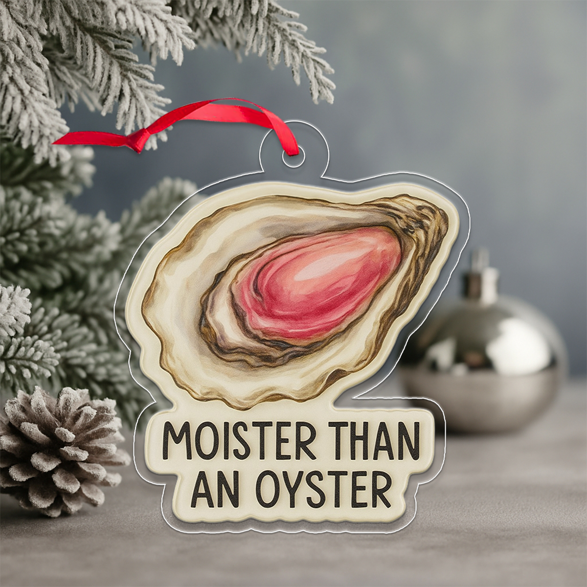 Personalized Moister Oyster Ornament