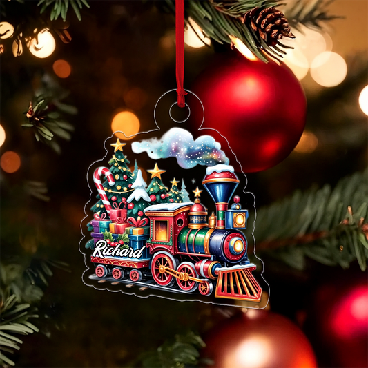 Custom Name Train Christmas