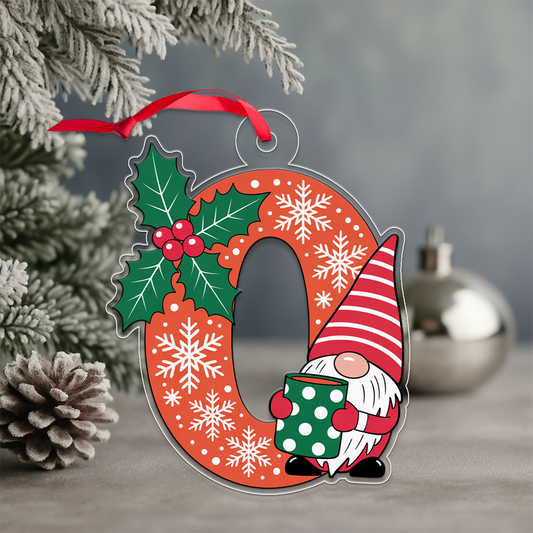 Letter O Acrylic Ornament Acrylic Ornament Christmas Gift