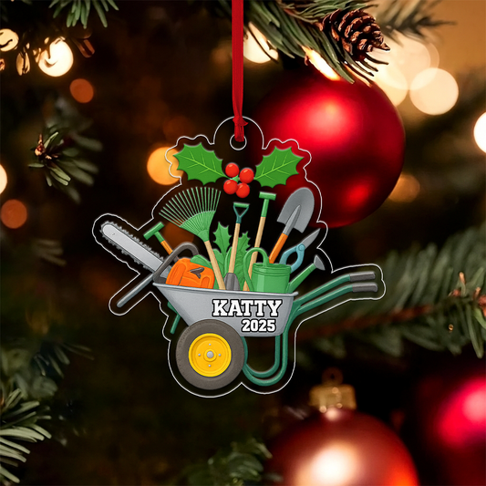 Custom Name Gardening Christmas,  Garden Uniform Tools