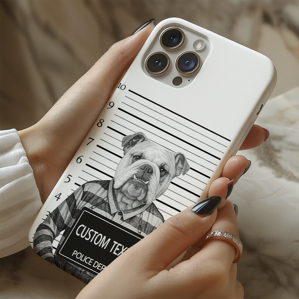 Custom Photo Dog Wanted By Pawlice Phone Case _ Gifts For Dog Lovers