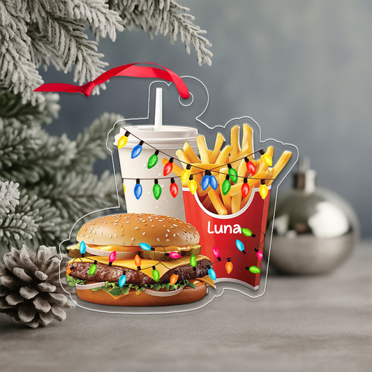 Custom Name Fast Food Combo Holiday
