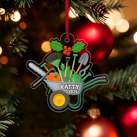 Custom Name Gardening Christmas,  Garden Uniform Tools