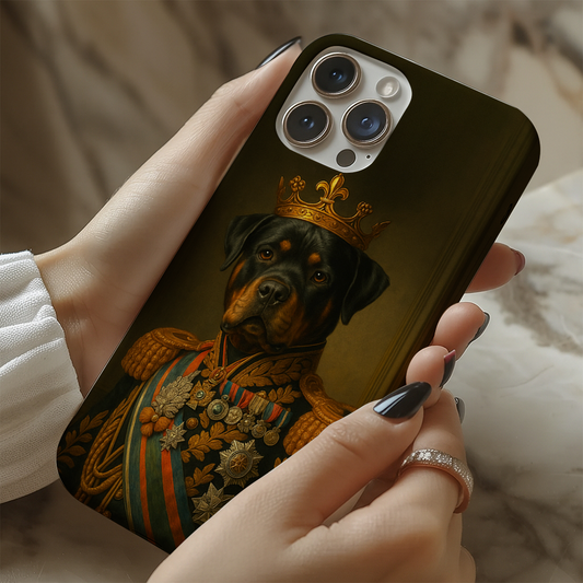 Custom Photo Dog King Crown Royal Phone Case _ Gift For Dog Lovers