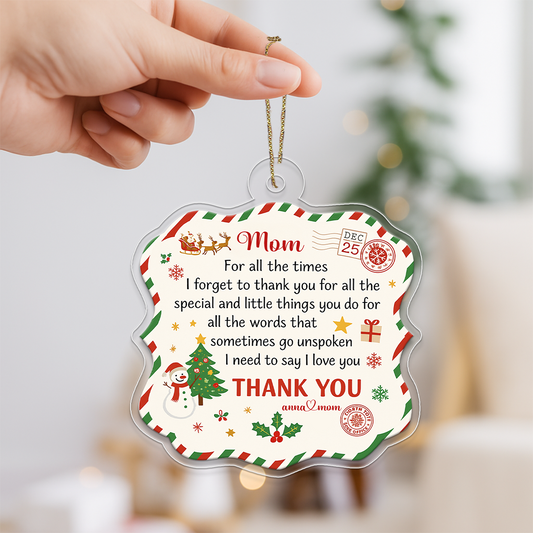 Letter Dear Mom Xmas