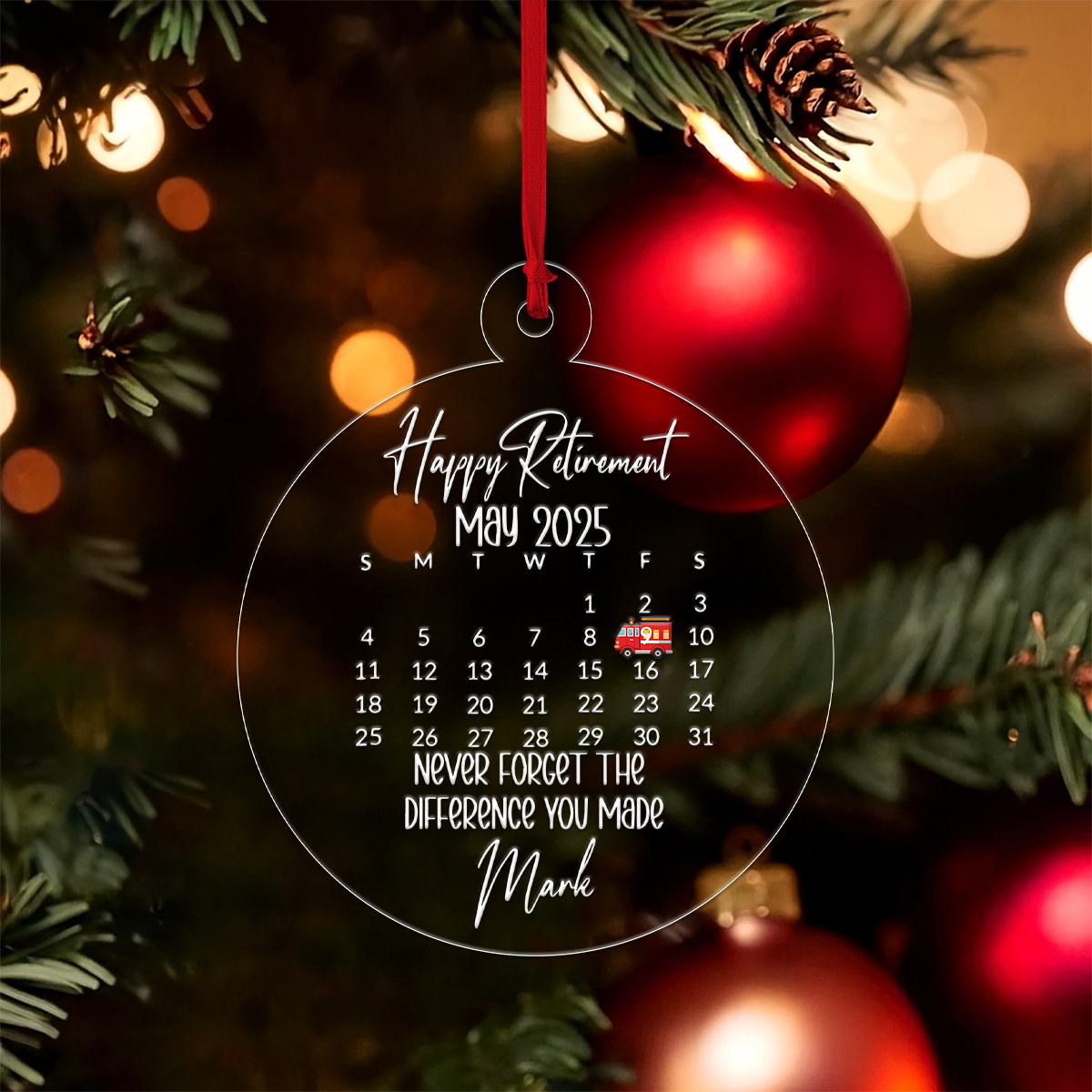 Custom Name Retirement Firefighter