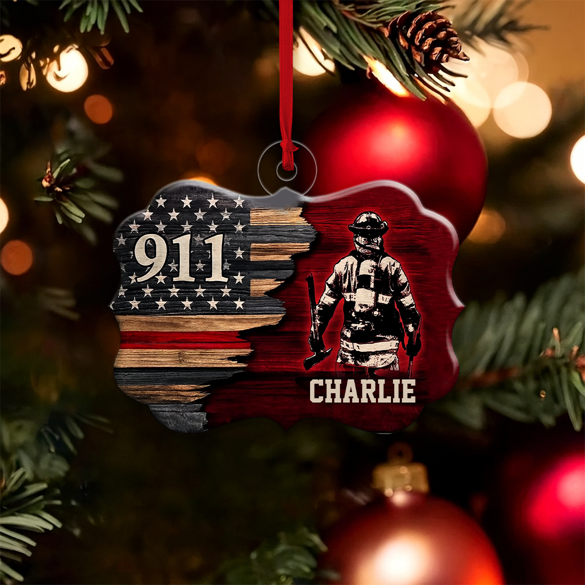 Custom Name 911 Hero Personalized Keepsake