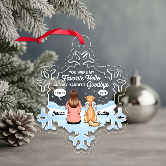 Personalized Pet Christmas Memorial Sympathy Gifts For Dogs