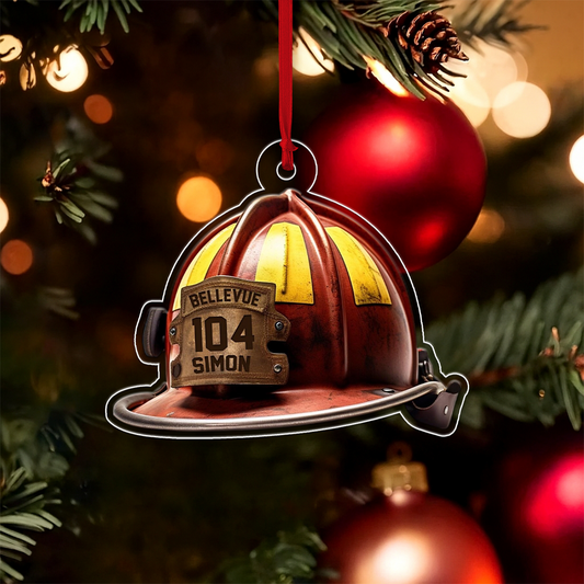 Custom Name Fireman's Helmet