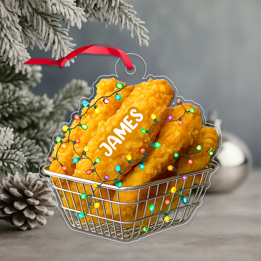 Personalized Fried Chicken Fast Food Acrylic Ornament Christmas Gift