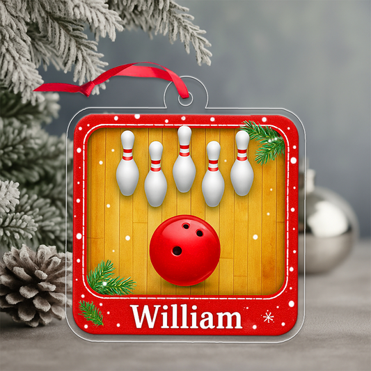 Custom Name Bowling Player Christmas