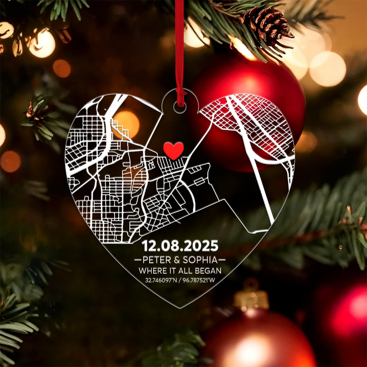 Custom Couple City Map