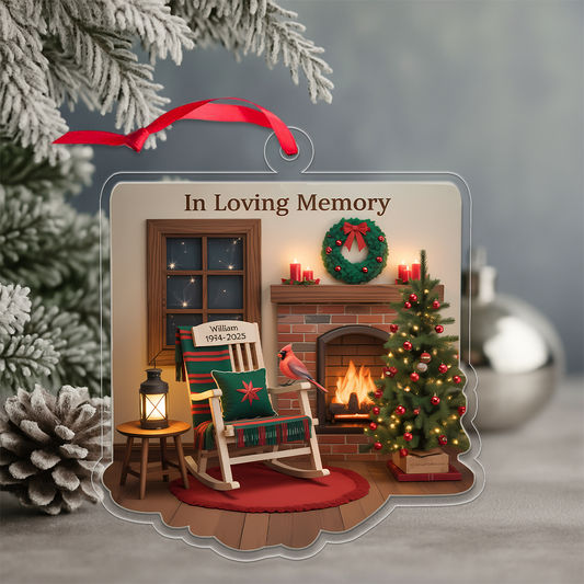 Personalized Memorial Sympathy Gifts Acrylic Ornament Christmas Gift