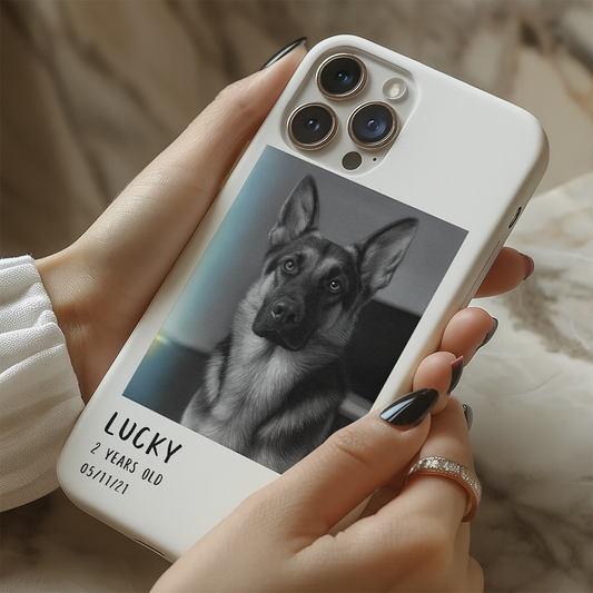 Custom Photo Polaroid Film Phone Case Gift For Dog Lovers
