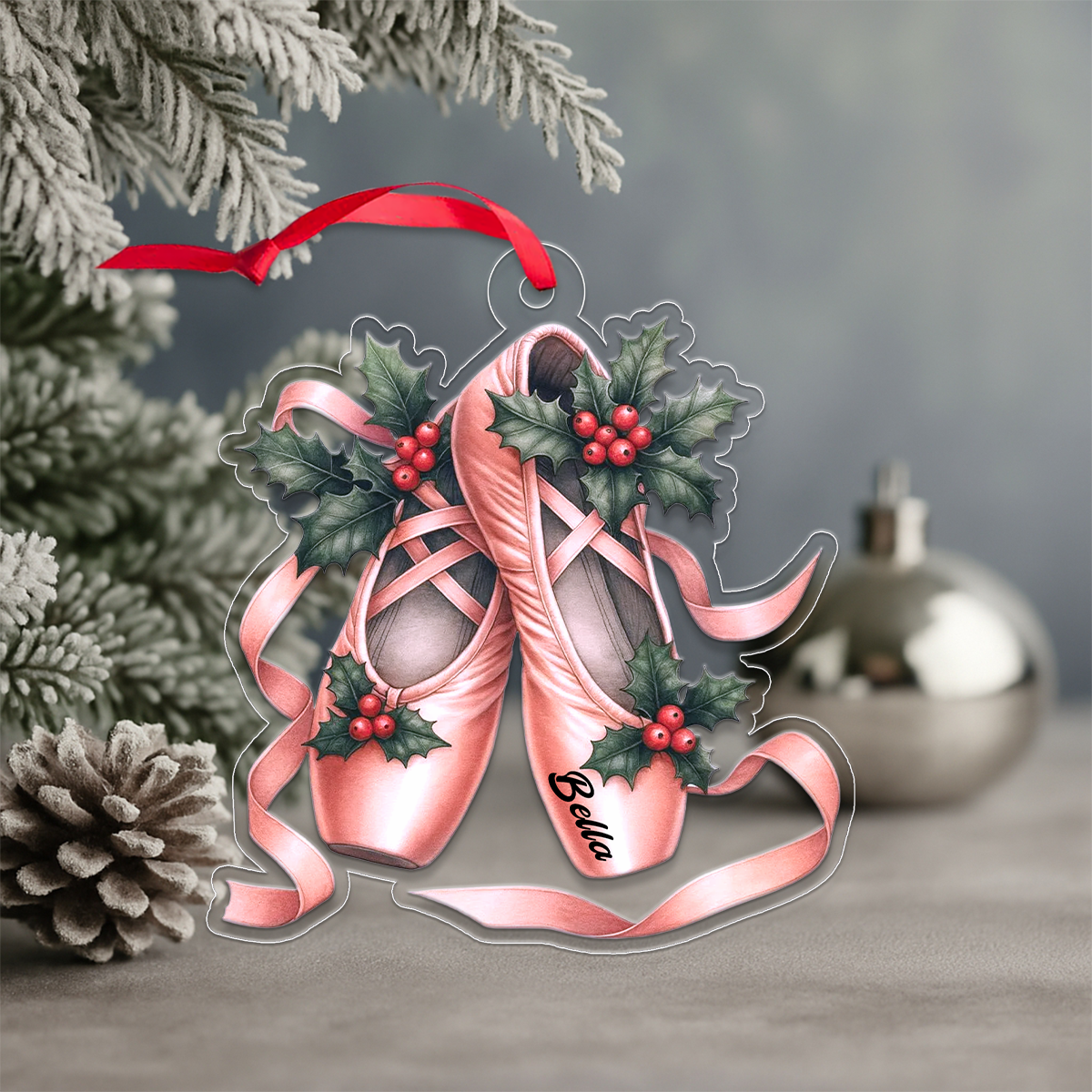 Personalized Ballet Xmas For Ballerina Dancer Acrylic Ornament Christmas Gift