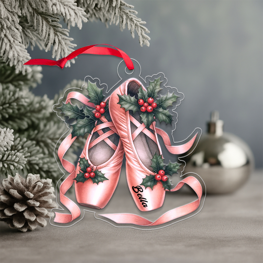 Personalized Ballet Xmas For Ballerina Dancer Acrylic Ornament Christmas Gift