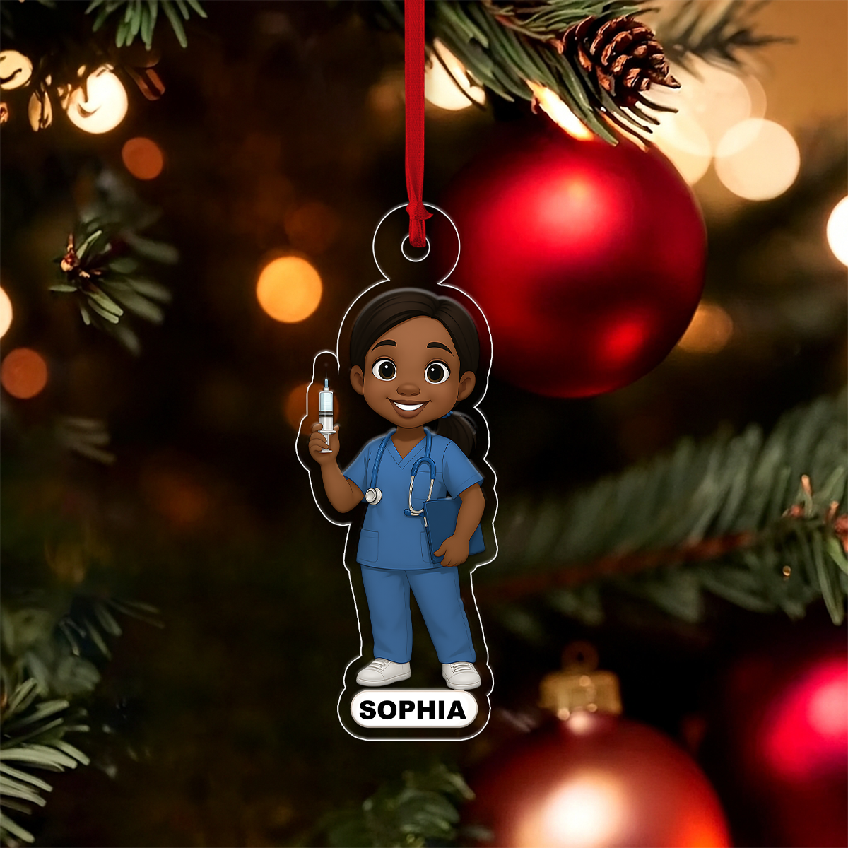 Personalized Photo Nurse Doctor Cartoon Design