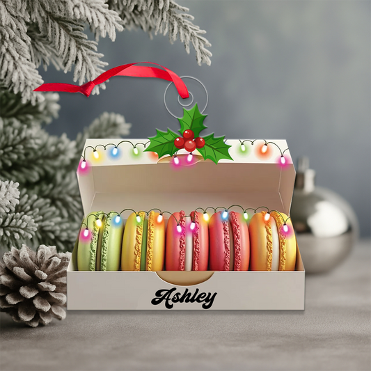 Custom Name Macaroons Acrylic Ornament Christmas Gift