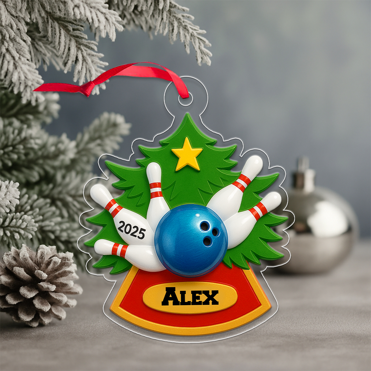 Custom Name Bowling Christmas 2025