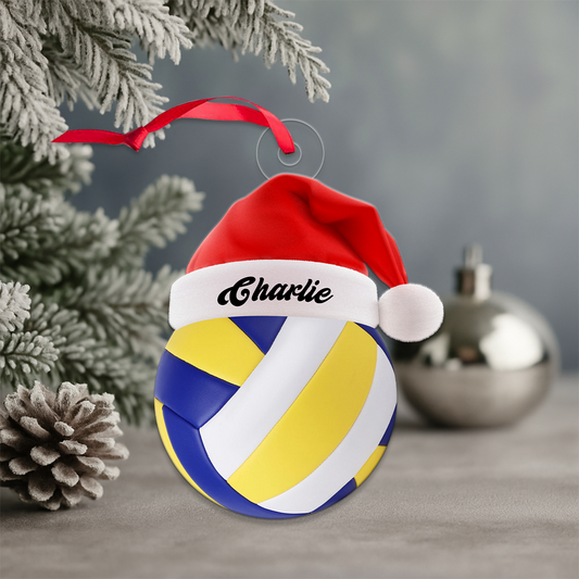 Personalized  Volleyball Acrylic Ornament Christmas Gift