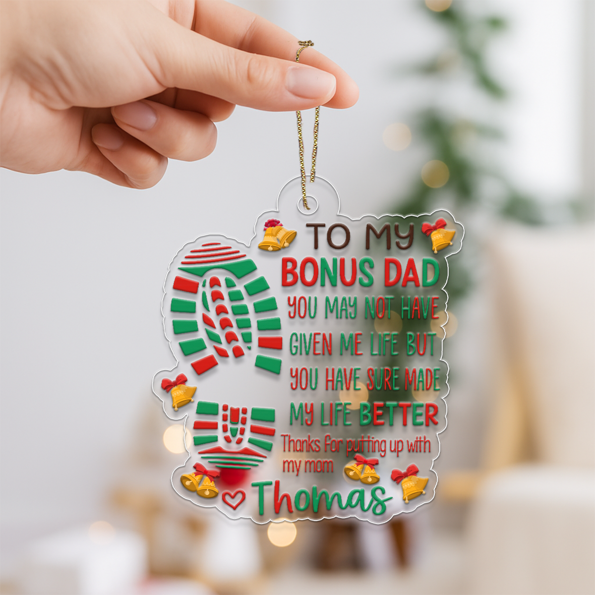 Custom Name To My Bonus Dad