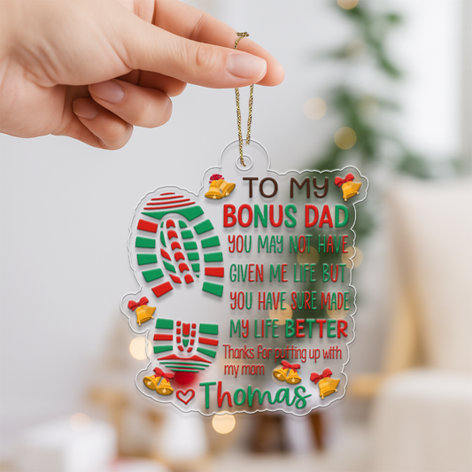 Custom Name To My Bonus Dad