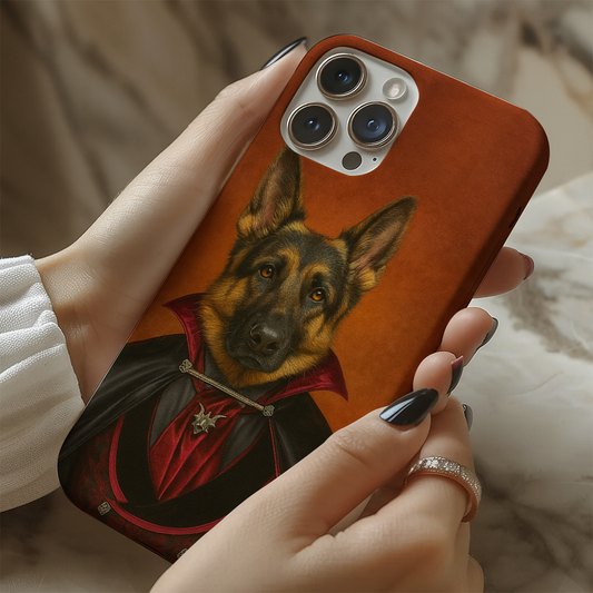 Custom Photo Vampire Dog Phone Case Gift For Dog Lovers
