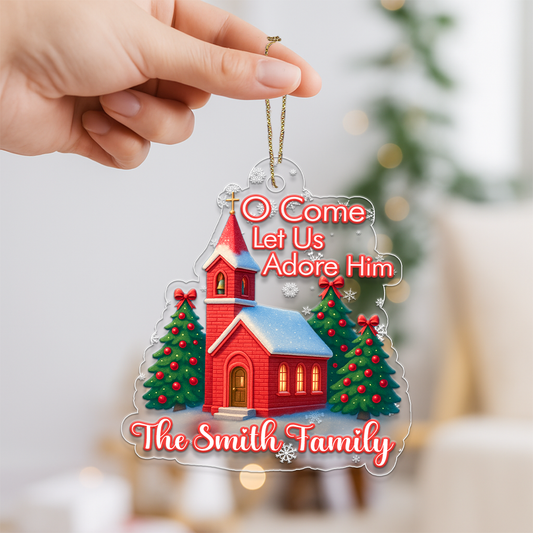 Custom Name Church Christmas