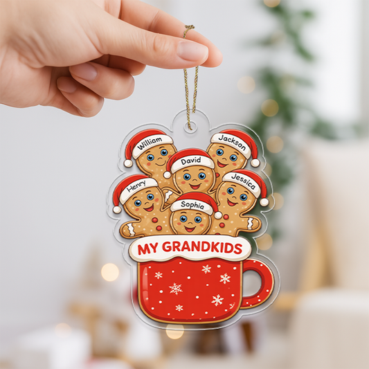 Personalized Ginger Bread Christmas Ornament2