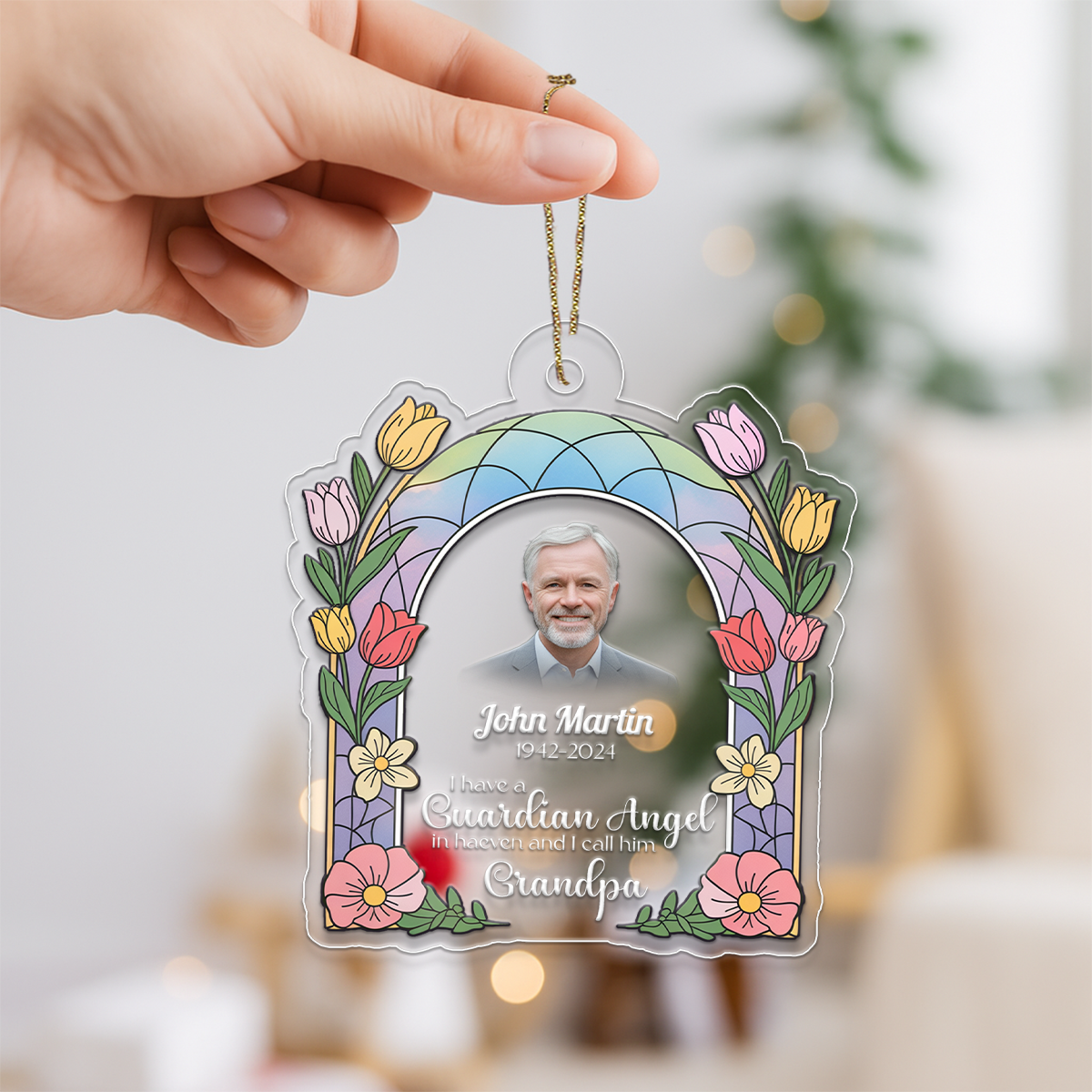 Custom Photo Memorial I Have A Guardian Angel In Heaven Mom Dad