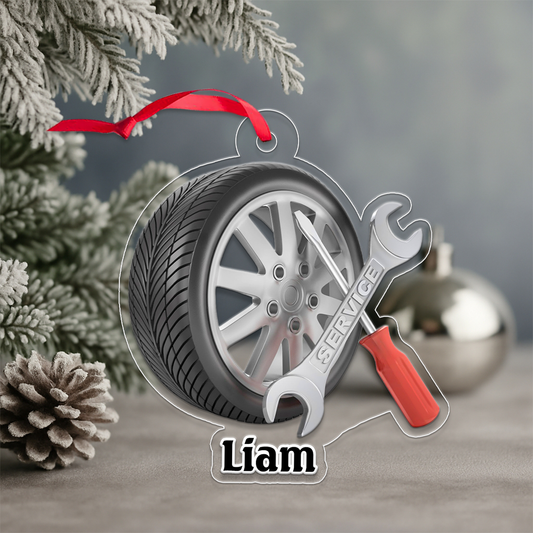 Custom Name Mechanic Christmas
