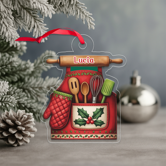 Custom Name Baker Xmas Acrylic Ornament Christmas Gift