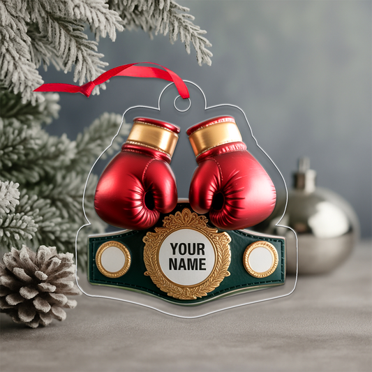 Christmas Acrylic Boxing Glove Ornament Acrylic Ornament Christmas Gift