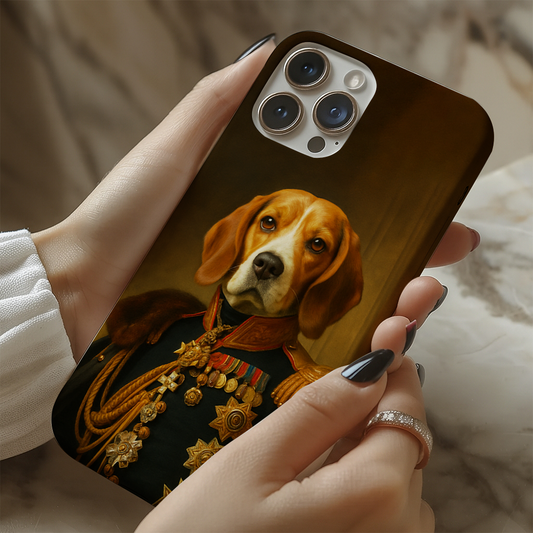 Custom Photo Dog Royal King Phone Case _ Gift For Dog Lovers
