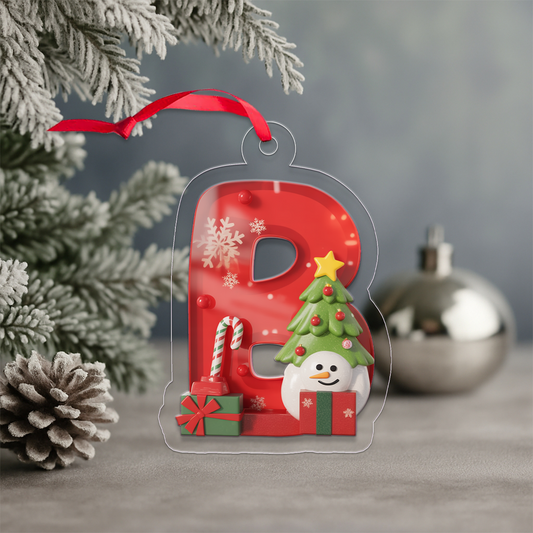 Letter B Acrylic Ornament Acrylic Ornament Christmas Gift