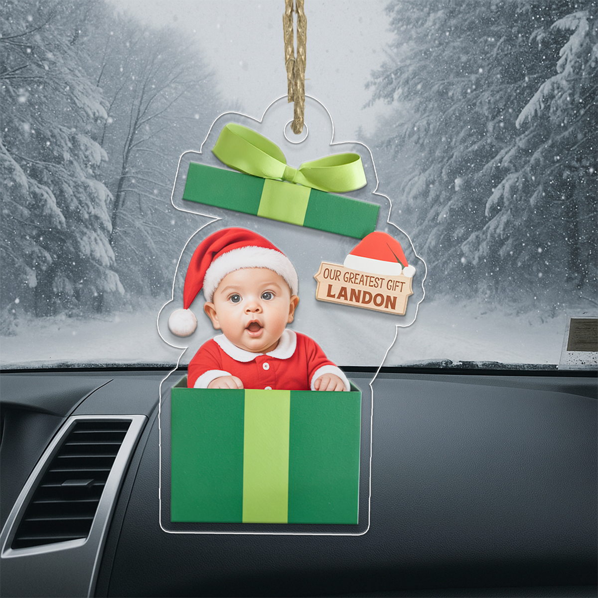 My First Christmas - Personalized Custom Upload Photo Ornament