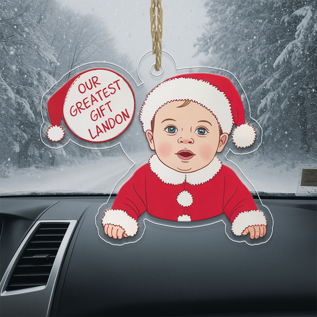 My First Christmas - Personalized Custom Upload Photo Ornament2