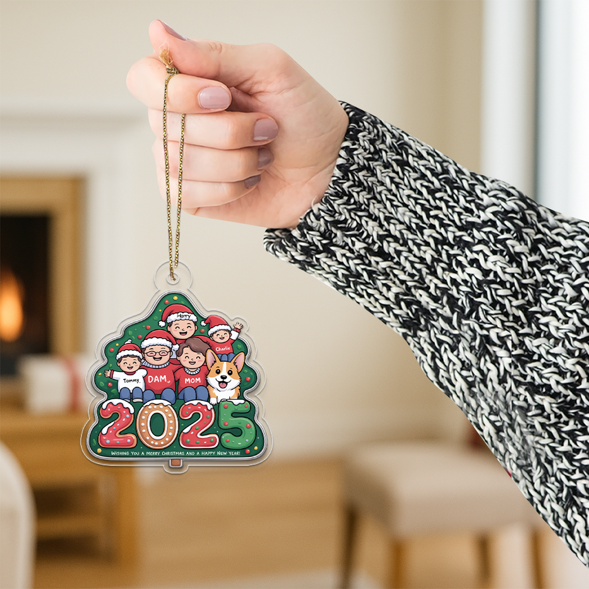 Making Memories Christmas Time - Family Personalized Custom Ornament