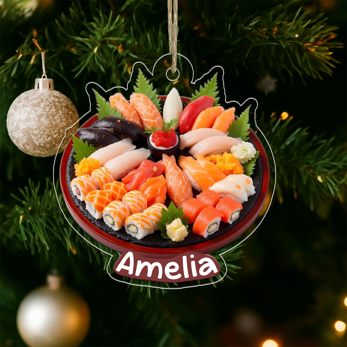 Sushi Set Christmas Japanese Food