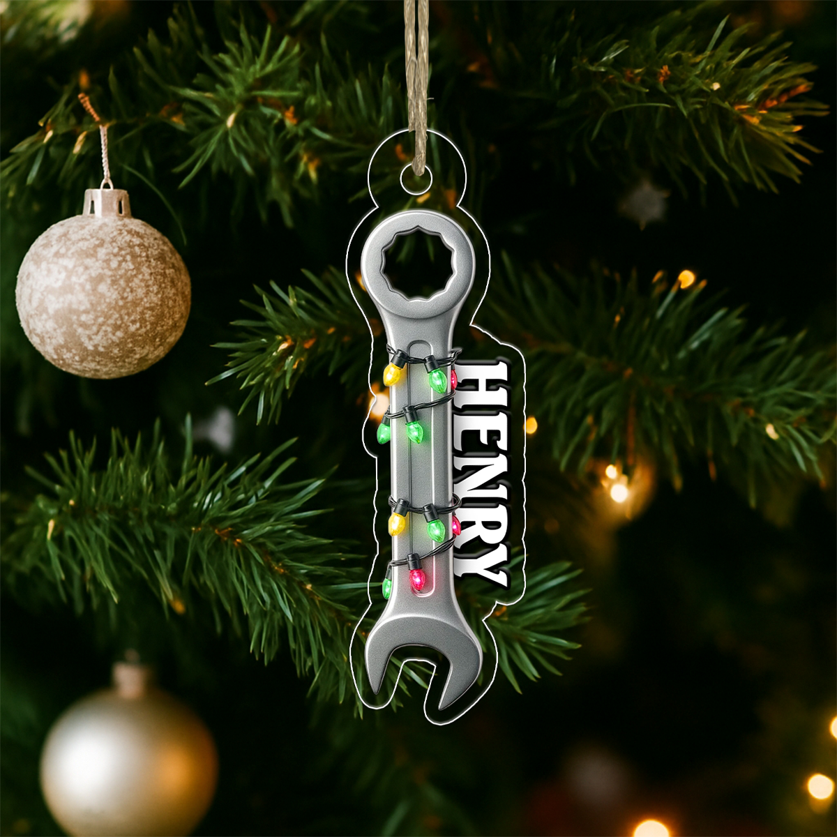 Custom Name Wrench Plumber Christmas For Handyman