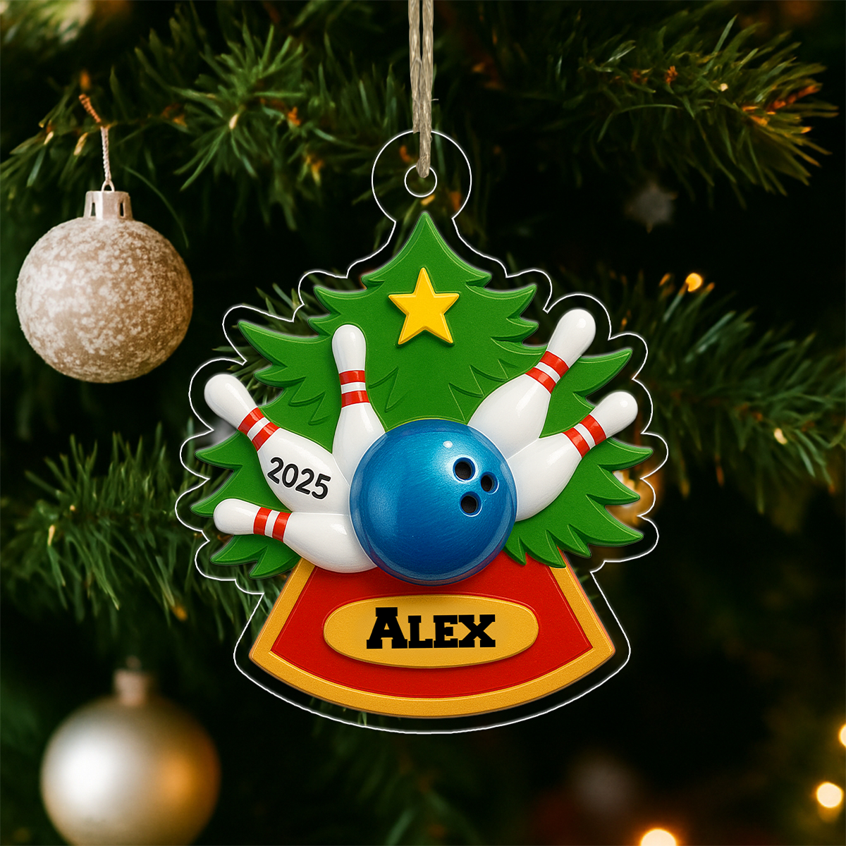 Custom Name Bowling Christmas 2025